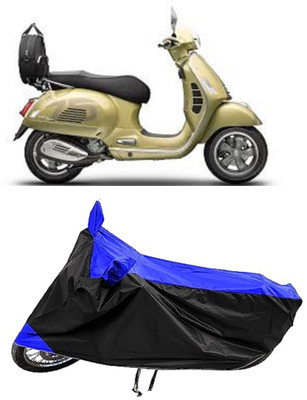 Mdstar Waterproof Two Wheeler Cover for Vespa(GTS 300, Blue)