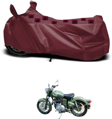 ZEDTEEK Waterproof Two Wheeler Cover for Royal Enfield(Maroon)