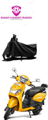 bhagat chander traders Waterproof Two Wheeler Cover for Hero(Pleasure Plus, Black)