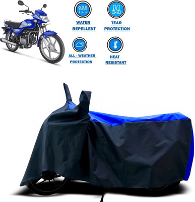 DeepShakshi AUTOMOTIVE Two Wheeler Cover for Hero(MotoCorp HF Deluxe, Blue, Blue)