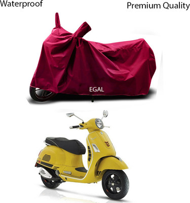 EGAL Waterproof Two Wheeler Cover for Vespa(VXL 150 BS6, Maroon)