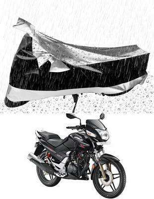 Mdstar Waterproof Two Wheeler Cover for Hero(New CBZ, Silver, Black)