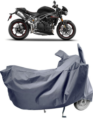 Amexride Two Wheeler Cover for Triumph(Speed Triple BS6, Grey)