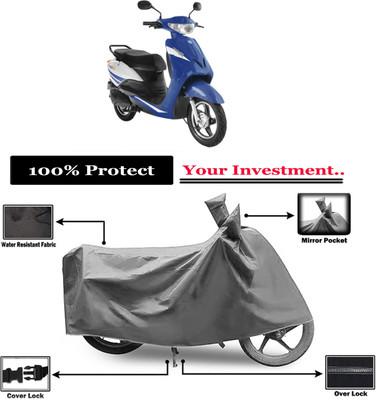 Amexride Two Wheeler Cover for Indus(Yo Xplor, Grey)