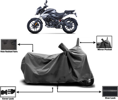 Amexride Two Wheeler Cover for Bajaj(Pulsar 160 NS DTS-i, Grey)