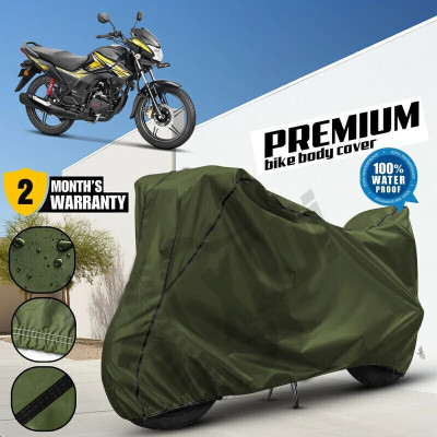 xodi Waterproof Two Wheeler Cover for Honda(CB Unicorn, Green, Black)