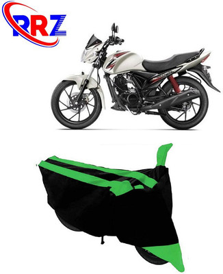 RRZ Waterproof Two Wheeler Cover for Suzuki(Sling Shot Plus, Black, Green)