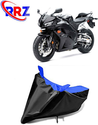 RRZ Waterproof Two Wheeler Cover for Honda(CBR 600 RR, Black, Blue)