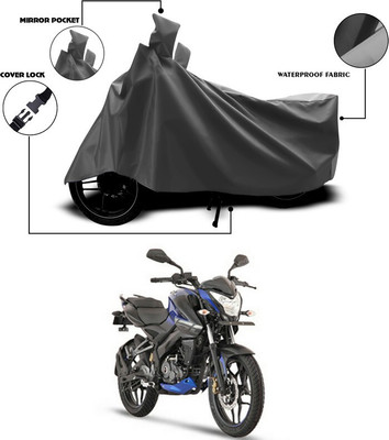 SEBOMGO Waterproof Two Wheeler Cover for Bajaj(Pulsar 125, Grey)