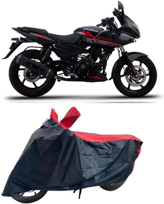 ishika Waterproof Two Wheeler Cover for Bajaj(Pulsar 200, Red)