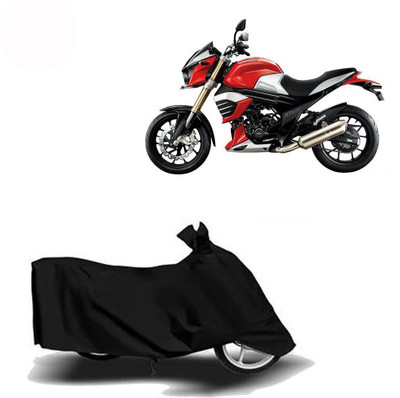 DeepShakshi AUTOMOTIVE Waterproof Two Wheeler Cover for Mahindra(MOJO XT 300, Black)
