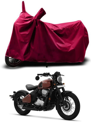 KEDIT Two Wheeler Cover for JAWA(42 BS6, Maroon)