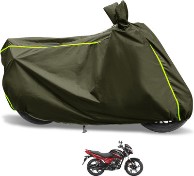Euro Care Waterproof Two Wheeler Cover for Hero(Glamour, Green)