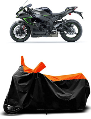 OliverX Waterproof Two Wheeler Cover for Kawasaki(Ninja ZX-10R SE, Orange)