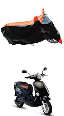 VESMEI Two Wheeler Cover for Hero(Electric Photon BS6, Orange)