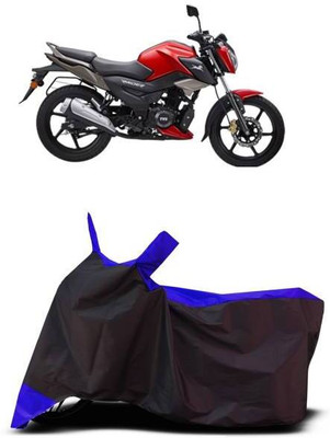 RAAMKM Waterproof Two Wheeler Cover for TVS(Raider, Black, Blue)