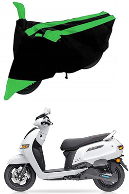 Furious3D Two Wheeler Cover for TVS(iQube Electric, Green, Black)