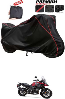 DeepShakshi AUTOMOTIVE Two Wheeler Cover for Suzuki(V Strom 1000, Black)