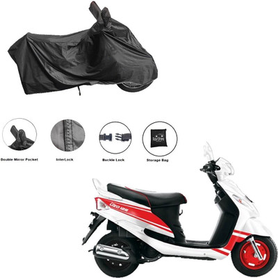 RiderShine Waterproof Two Wheeler Cover for Mahindra(Rodeo UZO, Black)