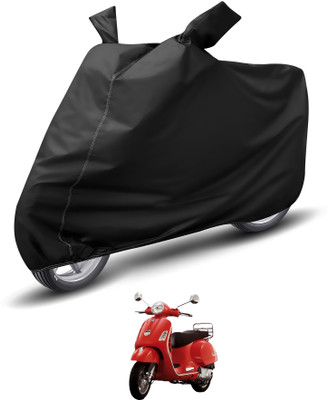 Auto Hub Waterproof Two Wheeler Cover for Vespa(Vespa LX, Black)
