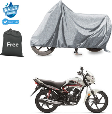 CODOKI Waterproof Two Wheeler Cover for Honda(Dream Yuga, Silver)