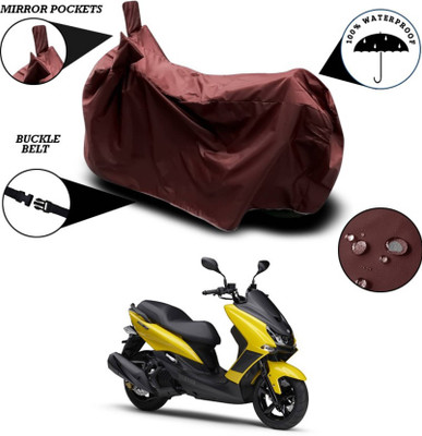 KEDIT Two Wheeler Cover for Yamaha(Majesty S 155 maxi, Maroon)