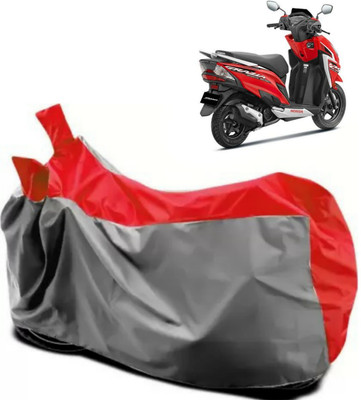 ma collections Waterproof Two Wheeler Cover for Honda(Grazia BS6, Red, Grey)