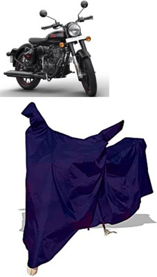 Amexride Two Wheeler Cover for Royal Enfield(Bullet 350, Blue)