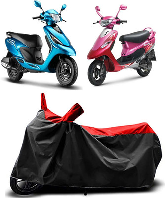 MMSSTAR Waterproof Two Wheeler Cover for TVS(Scooty Pep Plus BS6, Red)