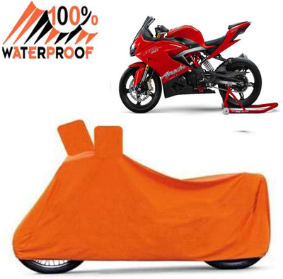 Autoinnovation Waterproof Two Wheeler Cover for TVS(Apache RR 310, Orange)