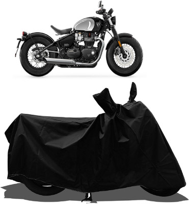 Tricway Waterproof Two Wheeler Cover for Triumph(Bonneville Bobber BS6, Black)