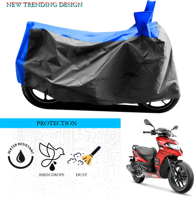 ANTHUB Waterproof Two Wheeler Cover for Aprilia(SR 125, Grey, Blue)