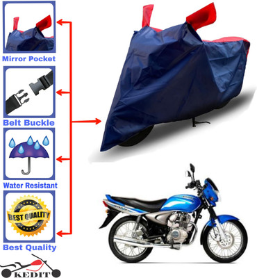 KEDIT Two Wheeler Cover for Bajaj(Wind 125, Red, Blue)