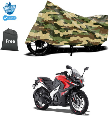 CODOKI Waterproof Two Wheeler Cover for Bajaj(Pulsar RS200 BS6, Yellow)