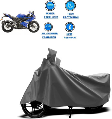 DeepShakshi AUTOMOTIVE Two Wheeler Cover for Yamaha(R15 V3, Grey)