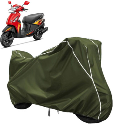 AUTOCAD Waterproof Two Wheeler Cover for Hero(Pleasure, Green, White)