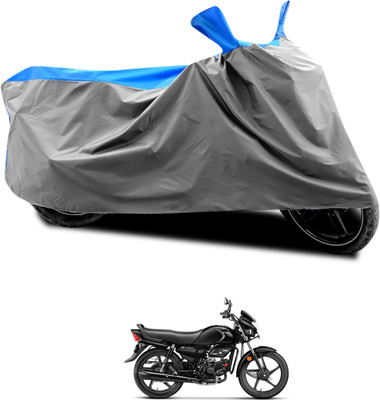 CODOKI Waterproof Two Wheeler Cover for Hero(HF, Grey, Blue)