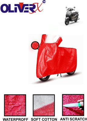 OliverX Waterproof Two Wheeler Cover for Suzuki(New Access 125, Red)