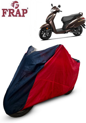 Frap Two Wheeler Cover for Honda(Activa 6G, Red, Black)