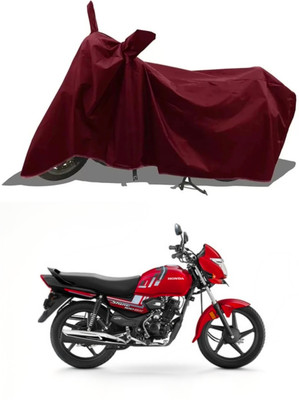 RAQTRO Waterproof Two Wheeler Cover for Honda(Shine, Maroon)