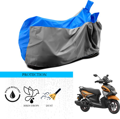 ANTHUB Waterproof Two Wheeler Cover for Yamaha(Ray-ZR 125FI, Grey, Blue)