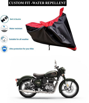 CODOKI Waterproof Two Wheeler Cover for Royal Enfield(Standard 350, Red)