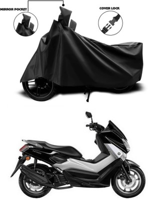 AASHTIK MART Two Wheeler Cover for Yamaha(NMax 155, Black)