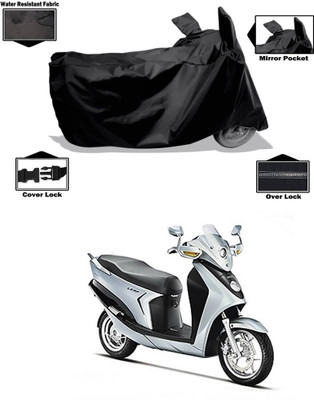 CODOKI Waterproof Two Wheeler Cover for Hero(Leap Hybrid SES BS6, Black)