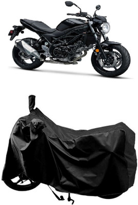 AutoKick Two Wheeler Cover for Suzuki(SV 650 BS6, Black)