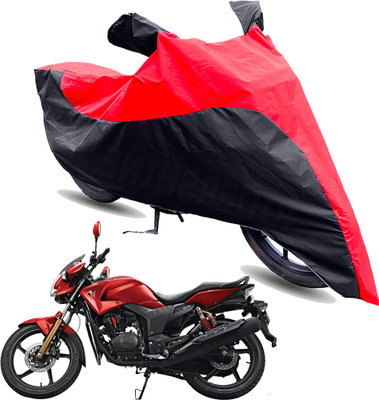 FurniGully Two Wheeler Cover for Hero(Hunk, Red, Black)