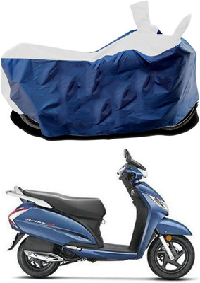 MITHILA MART Waterproof Two Wheeler Cover for Honda(Activa 125, Blue, White)