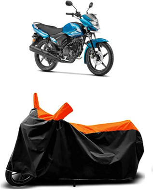 OliverX Waterproof Two Wheeler Cover for Yamaha(Saluto RX BS6, Orange)