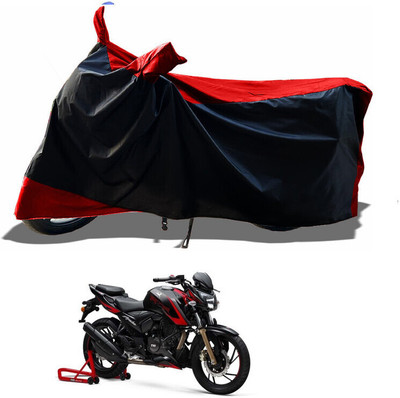 DeepShakshi AUTOMOTIVE Waterproof Two Wheeler Cover for TVS(Apache RTR 200 4V, Red)
