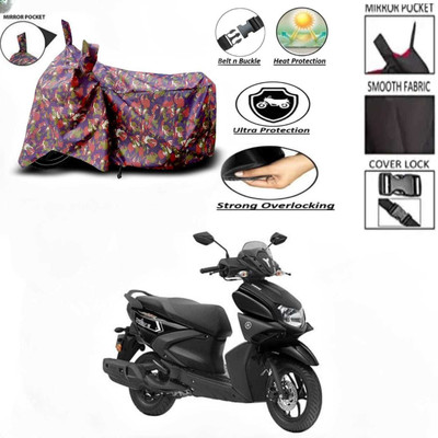AutoGalaxy Waterproof Two Wheeler Cover for Yamaha(RayZR 125 Fi, Red, Multicolor)